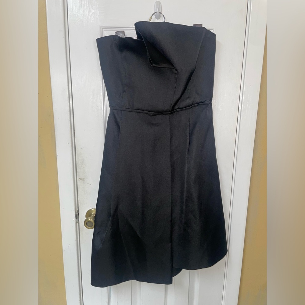 Max Mara Italy Pianoforte Dress 8 Black Cocktail Party Black Tie Silk Prom - Picture 4 of 15